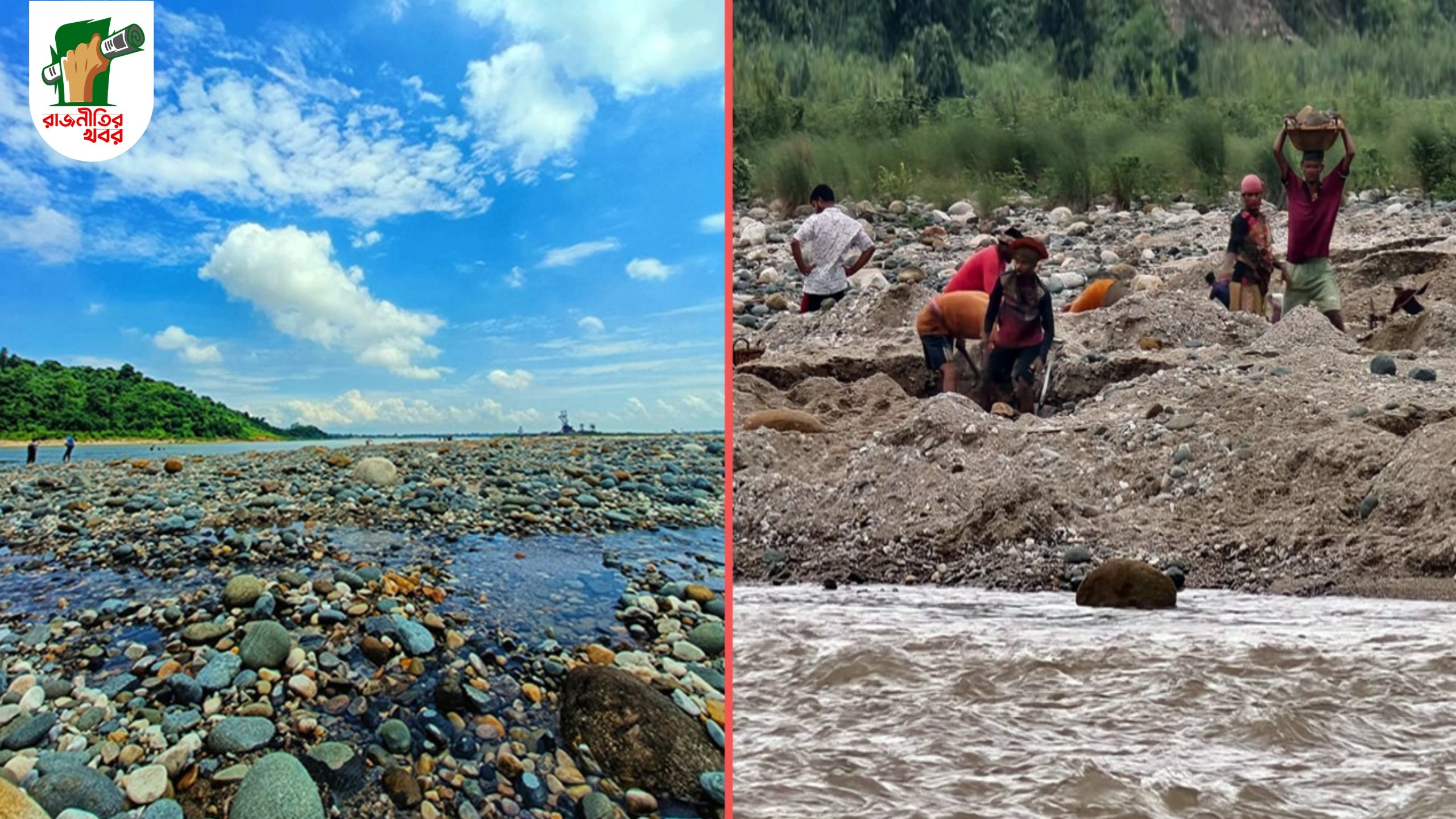 লাগামহীন লুটপাটে নিঃস্ব সিলেটের সাদাপাথর 